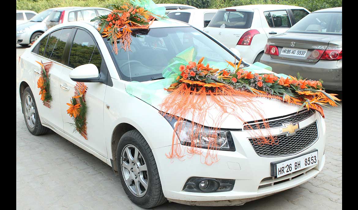 wedding car decoration in Gurgaon