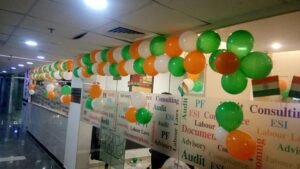 15 august balloon decoration in gurgaon